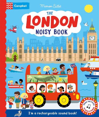 Паперова книга «The London Noisy Book: A rechargeable press-the-page sound book», автор Campbell Books - фото №1