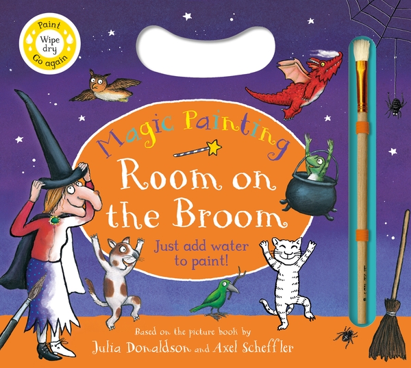 Паперова книга «Room on the Broom Magic Painting: Just add water to paint!», автор Джулія Дональдсон - фото №1