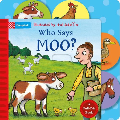 Паперова книга «Who Says Moo?: A Pull-Tab Book», автор Campbell Books - фото №1