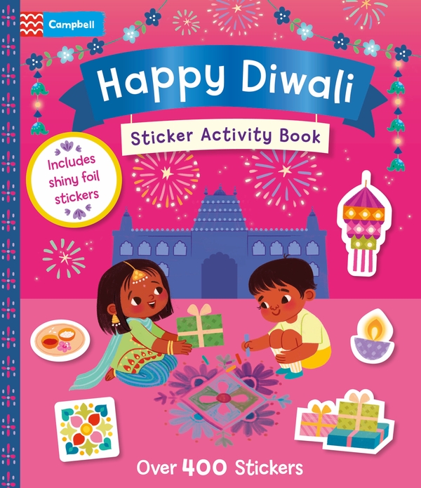 Paper book «Happy Diwali Sticker Activity Book: With over 400 stickers», author Campbell Books / Campbell Books /  - фото №1