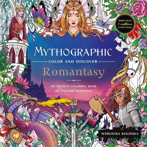 Бумажная книга «Mythographic Colour and Discover: Romantasy: An Artist’s Colouring Book of Fantasy Romance», автор Вероника Колинска - фото №1