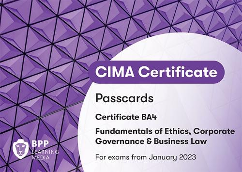 Бумажная книга «CIMA BA4 Fundamentals of Ethics, Corporate Governance and Business Law: Passcards», автор BPP Learning Media - фото №1
