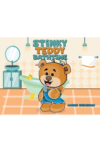 Паперова книга «Stinky Teddy Bathtime», автор Аарон Грімшов - фото №1
