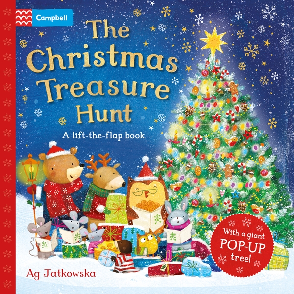 Паперова книга «The Christmas Treasure Hunt: A lift-the-flap book with a giant pop-up tree!», автор Campbell Books - фото №1