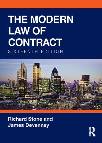 Бумажная книга «The Modern Law of Contract», авторов Джеймс Девенни, Ричард Стоун - фото №1