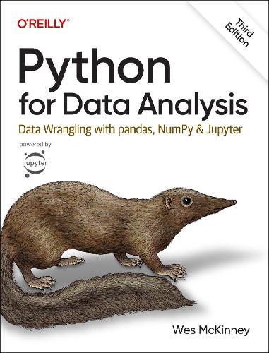 Паперова книга «Python for Data Analysis 3e: Data Wrangling with pandas, NumPy, and Jupyter», автор Вес МакКінні - фото №1