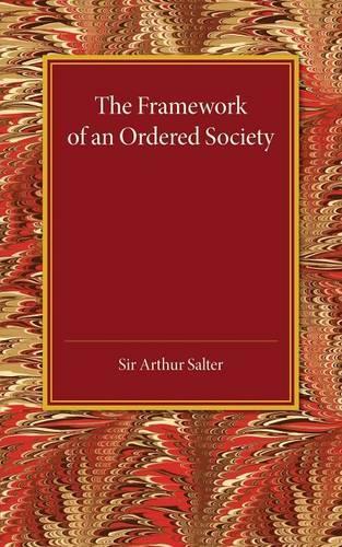 Паперова книга «The Framework of an Ordered Society», автор Артур Солтер - фото №1
