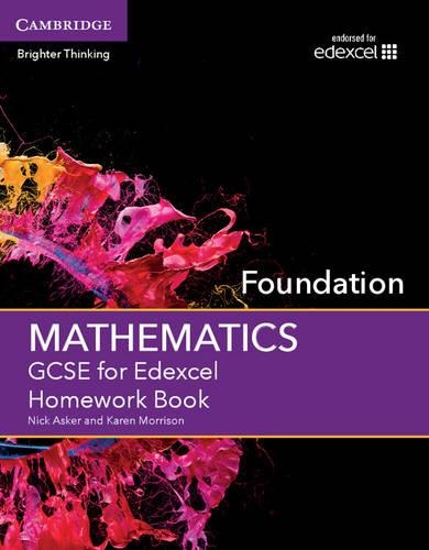 Бумажная книга «GCSE Mathematics for Edexcel Foundation Homework Book», авторов Карен Моррисон, Ник Аскер - фото №1