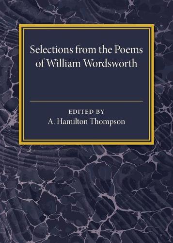 Бумажная книга «Selections from the Poems of William Wordsworth», автор Уильям Вордсворт - фото №1