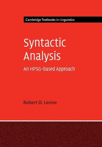 [object Object] «Syntactic Analysis: An HPSG-based Approach», автор Роберт Д. Левін - фото №1