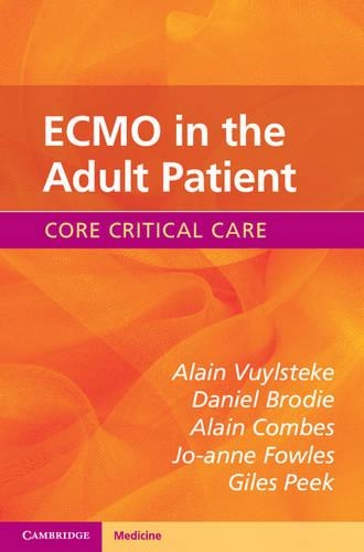 Бумажная книга «ECMO in the Adult Patient», авторов Ален Комбес, Ален Вюйльстеке, Дэниел Броуди, Джайлс Пик, Джо-Энн Фаулз - фото №1