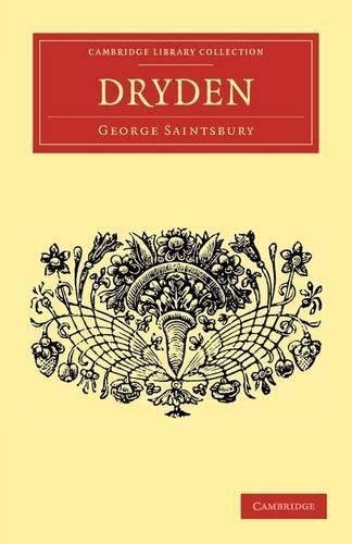 Бумажная книга «Dryden», автор Джордж Сэйнтсбери - фото №1