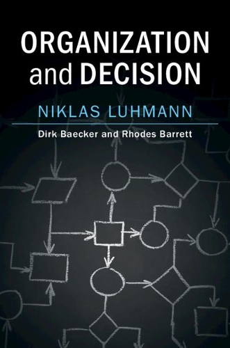 Паперова книга «Organization and Decision», автор Ніклас Луман - фото №1