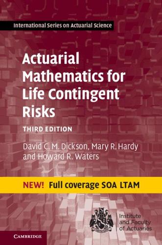 Паперова книга «Actuarial Mathematics for Life Contingent Risks», авторів Девід К. М. Діксон, Говард Р. Уотерс, Мері Р. Харді - фото №1