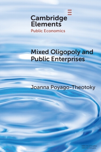 Паперова книга «Mixed Oligopoly and Public Enterprises», автор Джоанна Пояґо-Теотокі - фото №1