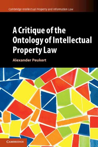Бумажная книга «A Critique of the Ontology of Intellectual Property Law», автор Александр Пюкерт - фото №1