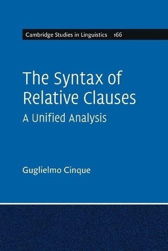 [object Object] «The Syntax of Relative Clauses: A Unified Analysis», автор Гульєльмо Чінке - фото №1