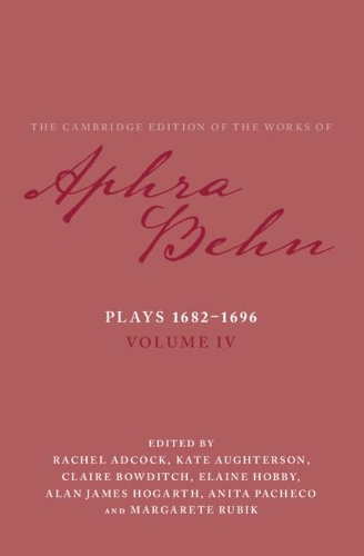 Бумажная книга «Plays 1682–1696: Volume 4, The Plays 1682–1696», автор Афра Бен - фото №1