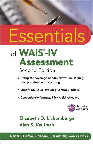 [object Object] «Essentials of WAIS-IV Assessment», авторов Алан С. Кауфман, Элизабет О. Лихтенбергер - фото №1