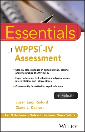 [object Object] «Essentials of WPPSI-IV Assessment», авторов Дайан Л. Коулсон, Сьюзен Энги Рэйфорд - фото №1