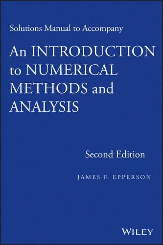 Паперова книга «An Introduction to Numerical Methods and Analysis, Solutions Manual», автор Джеймс Ф. Епперсон - фото №1