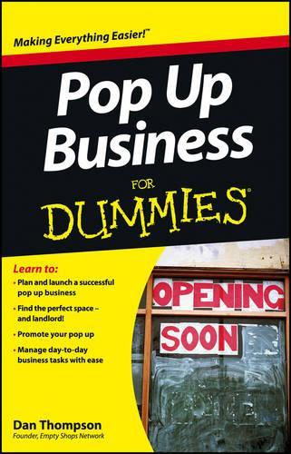 Паперова книга «Pop-Up Business For Dummies», автор Ден Томпсон - фото №1