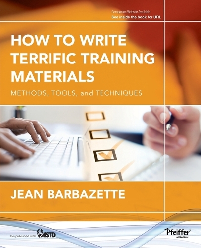 Паперова книга «How to Write Terrific Training Materials: Methods, Tools, and Techniques», автор Жан Барбазетт - фото №1