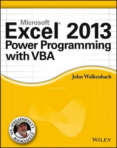 [object Object] «Excel 2013 Power Programming with VBA», автор Джон Валькенбах - фото №1