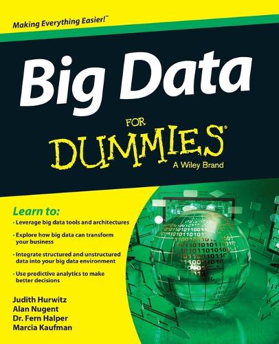 [object Object] «Big Data For Dummies», авторів Алан Нуджент, Ферн Халпер, Джудіт С. Гурвіц, Марсія Кауфман - фото №1
