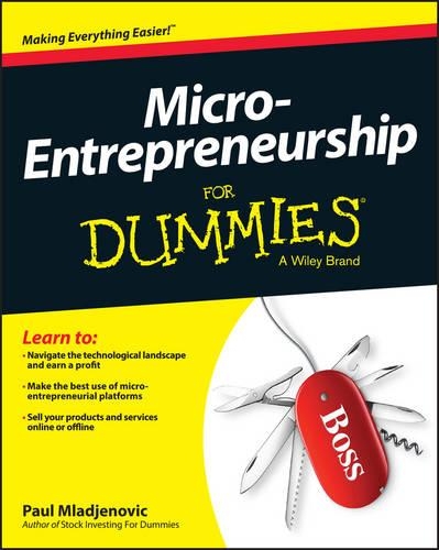 Паперова книга «Micro-Entrepreneurship For Dummies», автор Пол Младенович - фото №1