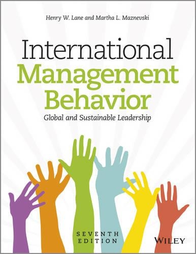 Паперова книга «International Management Behavior: Global and Sustainable Leadership», авторів Генрі В. Лейн, Марта Л. Мазнєвські - фото №1