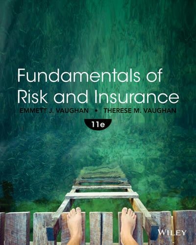 Паперова книга «Fundamentals of Risk and Insurance», авторів Еммет Дж. Вон, Тереза М. Воган - фото №1