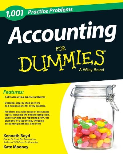 Паперова книга «Accounting: 1,001 Practice Problems For Dummies», авторів Кейт Муні, Кеннет В. Бойд - фото №1