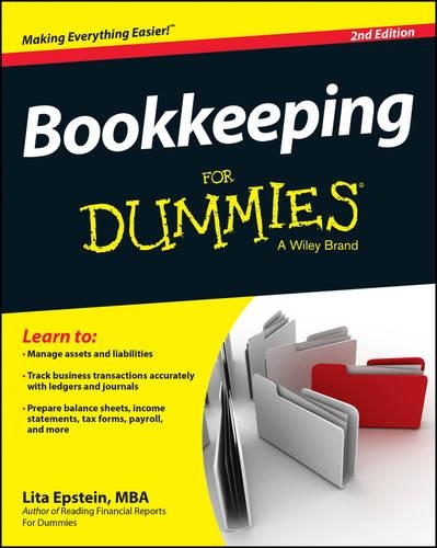 Паперова книга «Bookkeeping For Dummies», автор Літа Епштейн - фото №1