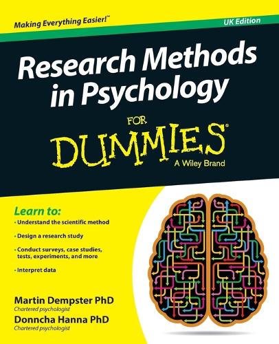 Паперова книга «Research Methods in Psychology For Dummies», авторів Донна Ганна, Мартін Демпстер - фото №1