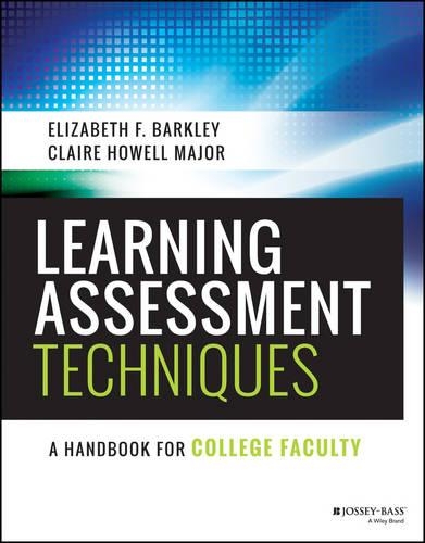 Паперова книга «Learning Assessment Techniques: A Handbook for College Faculty», авторів Клер Г. Мейджор, Елізабет Ф. Барклі - фото №1