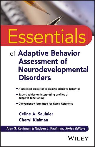 [object Object] «Essentials of Adaptive Behavior Assessment of Neurodevelopmental Disorders», авторов Селина А. Сольнье, Шерил Клайман - фото №1