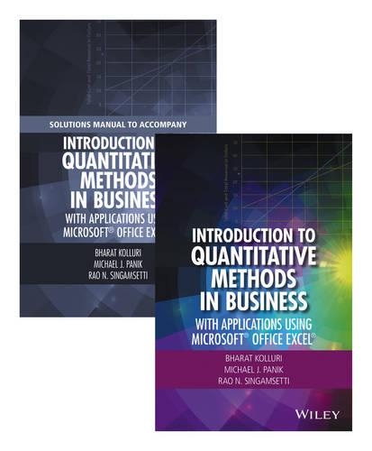 [object Object] «Introduction to Quantitative Methods in Business: With Applications Using Microsoft Office Excel Set», авторів Бхарат Колурі, Майкл Дж. Панік, Рао Н. Сінгамсетті - фото №1