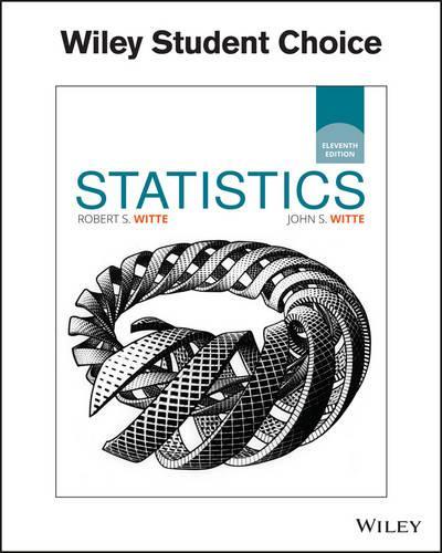 Паперова книга «Statistics», авторів Джон С. Вітте, Роберт С. Вітте - фото №1