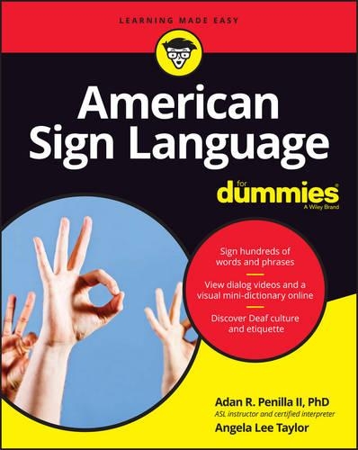 Паперова книга «American Sign Language For Dummies with Online Videos», авторів Адан Р. Пенілла, Анжела Лі Тейлор - фото №1
