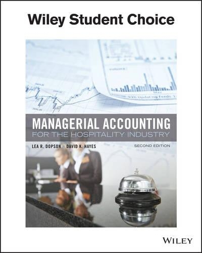 Бумажная книга «Managerial Accounting for the Hospitality Industry», авторов Дэвид К. Хейс, Леа Р. Допсон - фото №1