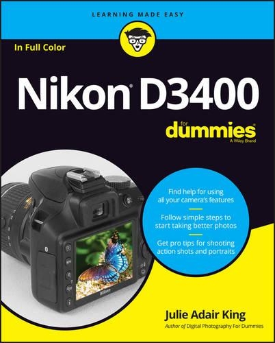 Паперова книга «Nikon D3400 For Dummies», автор Джулі Адер Кінг - фото №1