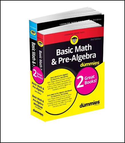 Бумажная книга «Basic Math & Pre-Algebra For Dummies Book + Workbook Bundle», автор Марк Зегарелли - фото №1