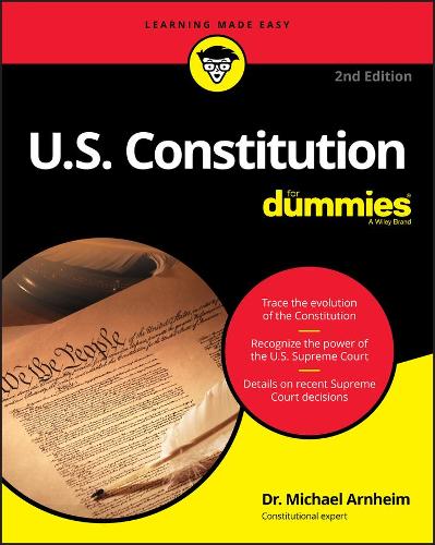 Бумажная книга «U.S. Constitution For Dummies», автор Майкл Арнхейм - фото №1