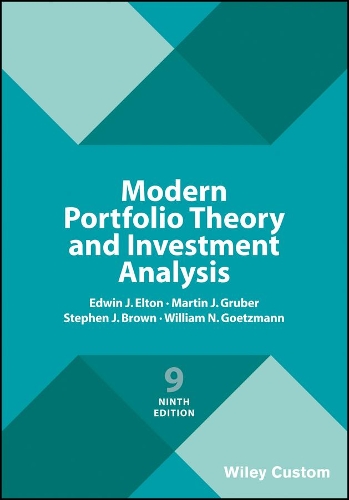 Бумажная книга «Modern Portfolio Theory and Investment Analysis», авторов Эдвин Дж. Элтон, Мартин Дж. Грубер, Стивен Дж. Браун, Уильям Н. Гетцманн - фото №1