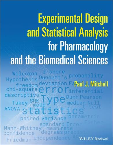 Паперова книга «Experimental Design and Statistical Analysis for Pharmacology and the Biomedical Sciences», автор Пол Дж. Мітчелл - фото №1