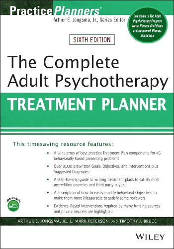 Бумажная книга «The Complete Adult Psychotherapy Treatment Planner», авторов Артур Э. Джонгсма, мл., Л. Марк Петерсон, Тимоти Дж. Брюс - фото №1