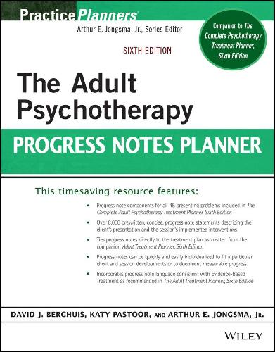 Бумажная книга «The Adult Psychotherapy Progress Notes Planner», авторов Артур Э. Джонгсма, мл., Гастон Леру, Кэти Пастур - фото №1