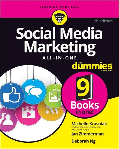 Бумажная книга «Social Media Marketing All-in-One For Dummies», авторов Дебора Нг, Ян Циммерман, Мишель Красняк - фото №1