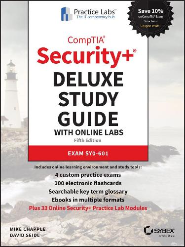 [object Object] «CompTIA Security+ Deluxe Study Guide with Online Labs: Exam SY0-601», авторів Девід Зайдль, Майк Чеппелл - фото №1